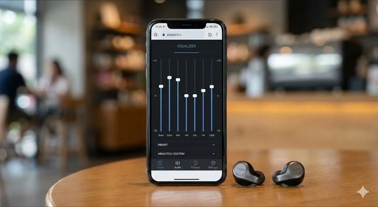 تنظیم دستی اکولایزر گوشی برای بهبود کیفیت صدای هندزفری بلوتوثی میان رده